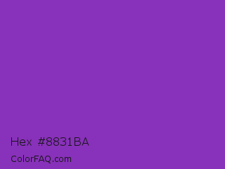 Hex #8831ba Color Image