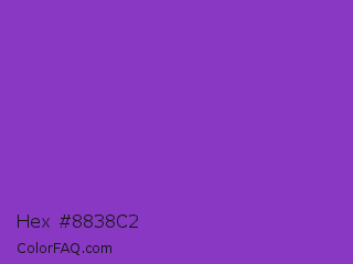 Hex #8838c2 Color Image