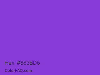 Hex #883bd6 Color Image
