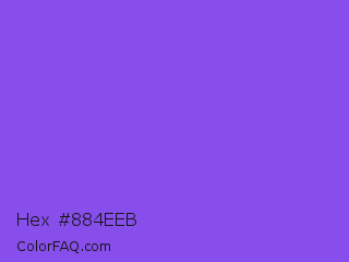 Hex #884eeb Color Image