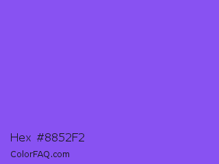 Hex #8852f2 Color Image