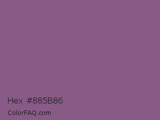 Hex #885b86 Color Image