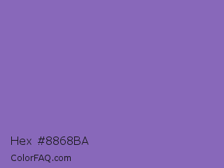 Hex #8868ba Color Image
