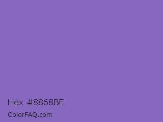 Hex #8868be Color Image