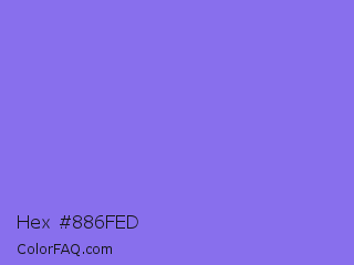 Hex #886fed Color Image