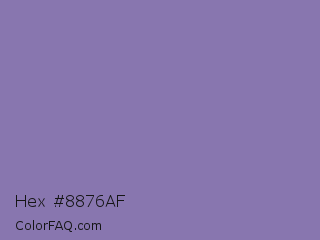 Hex #8876af Color Image