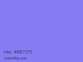 Hex #887cf5 Color Image