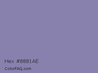 Hex #8881ae Color Image