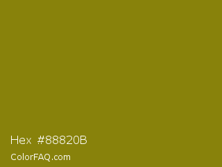 Hex #88820b Color Image