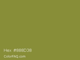 Hex #888d38 Color Image