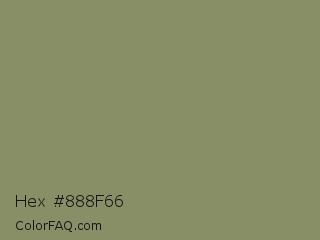Hex #888f66 Color Image