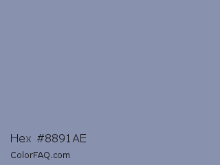 Hex #8891ae Color Image