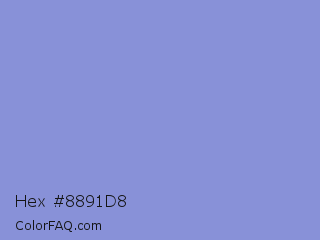 Hex #8891d8 Color Image