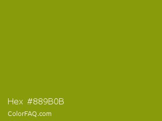 Hex #889b0b Color Image