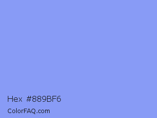 Hex #889bf6 Color Image