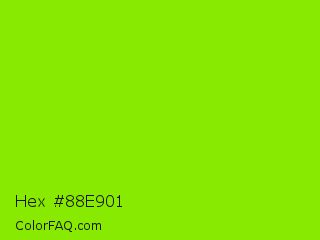 Hex #88e901 Color Image