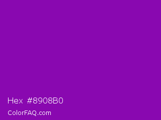 Hex #8908b0 Color Image