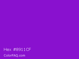 Hex #8911cf Color Image