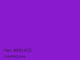 Hex #891ace Color Image
