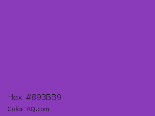 Hex #893bb9 Color Image