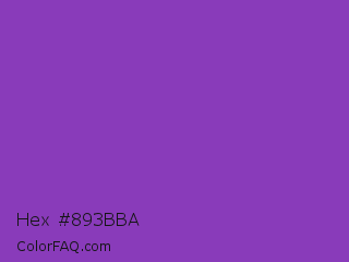 Hex #893bba Color Image
