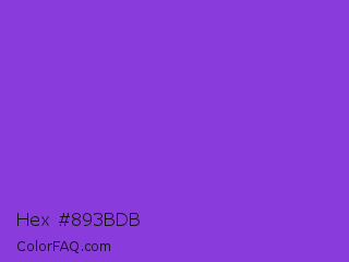 Hex #893bdb Color Image