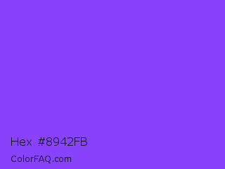 Hex #8942fb Color Image