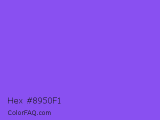 Hex #8950f1 Color Image