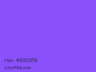 Hex #8950fb Color Image