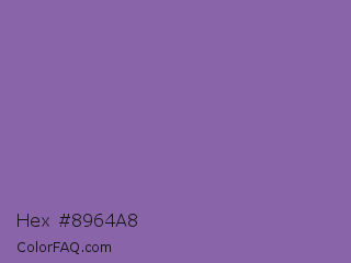 Hex #8964a8 Color Image
