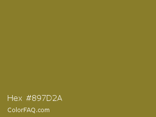 Hex #897d2a Color Image