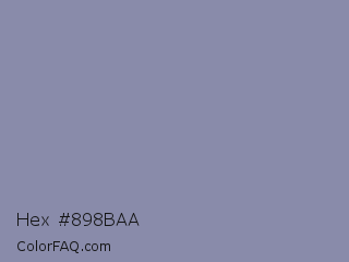 Hex #898baa Color Image