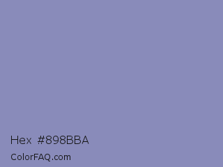 Hex #898bba Color Image