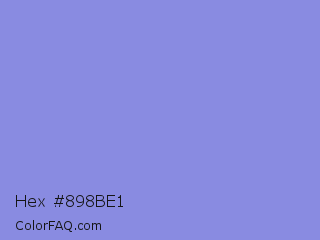 Hex #898be1 Color Image