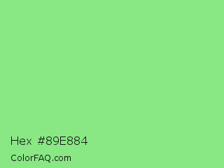 Hex #89e884 Color Image