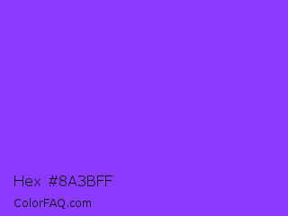 Hex #8a3bff Color Image