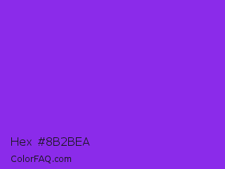 Hex #8b2bea Color Image