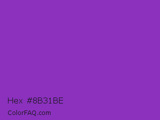 Hex #8b31be Color Image
