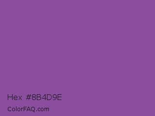Hex #8b4d9e Color Image