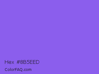 Hex #8b5eed Color Image