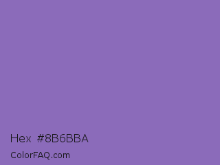 Hex #8b6bba Color Image