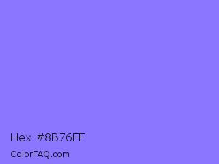 Hex #8b76ff Color Image