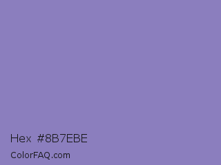 Hex #8b7ebe Color Image