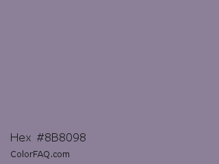Hex #8b8098 Color Image