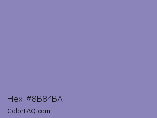 Hex #8b84ba Color Image