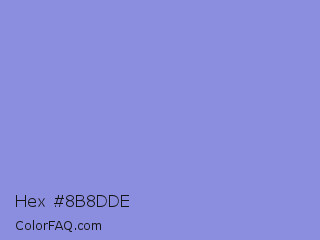 Hex #8b8dde Color Image