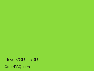 Hex #8bdb3b Color Image