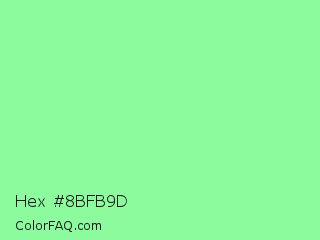 Hex #8bfb9d Color Image