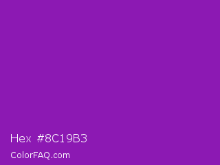 Hex #8c19b3 Color Image