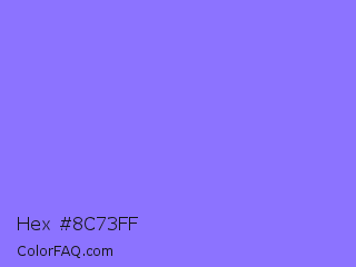 Hex #8c73ff Color Image